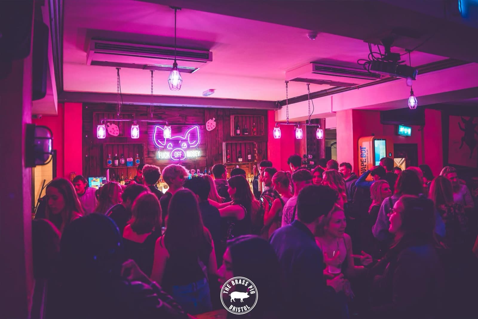 Students dancing at OMP Mondays, The Brass Pig Bristol