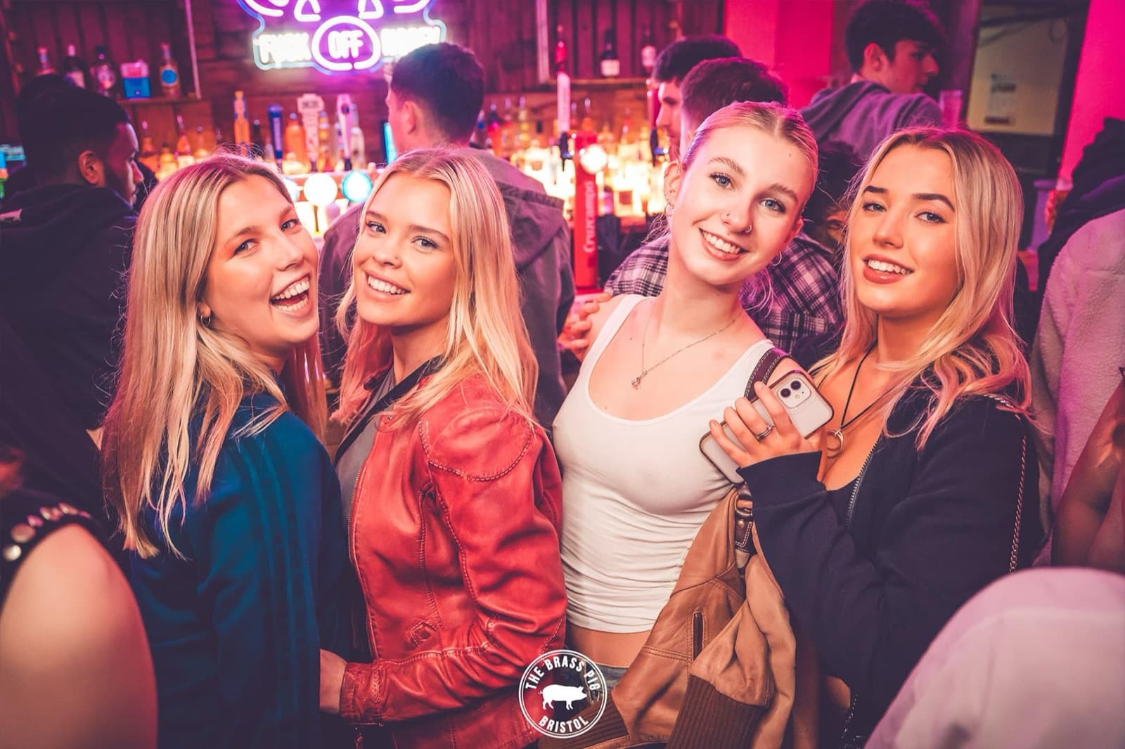 Packed Monday night dance floor at The Brass Pig